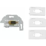 Kindermann Konnect Design Click - Modulinė priekinė plokštė-spraudė - DB-9 - Balta, RAL 9010 (7456000520)