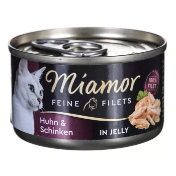 Šlapias kačių maistas Miamor MIAMOR Feine Filets 74044, vištiena & ryžiai, 100 g skardinė, suaugusioms katėms