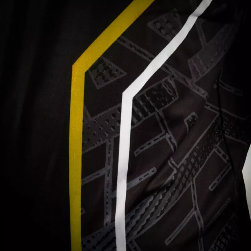 Polesetter ONE Simracing marškinėliai geltoni - S