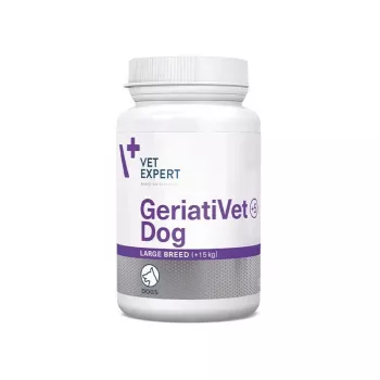 VET EXPERT GeriatiVet Dog Large Breed – pagalbinis preparatas senjorams šunims – 45 kaps.