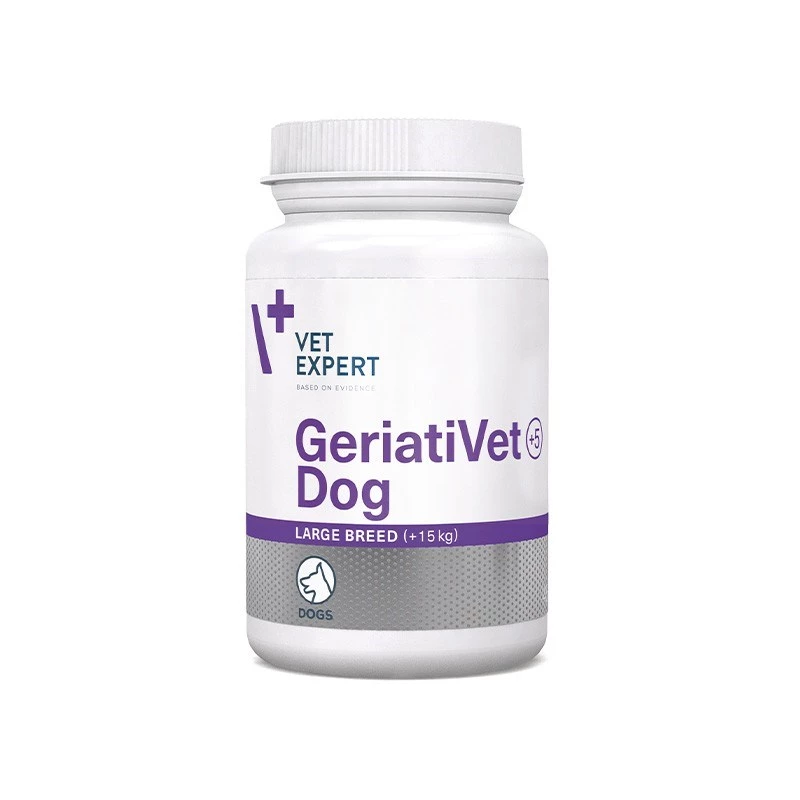 VET EXPERT GeriatiVet Dog Large Breed – pagalbinis preparatas senjorams šunims – 45 kaps.