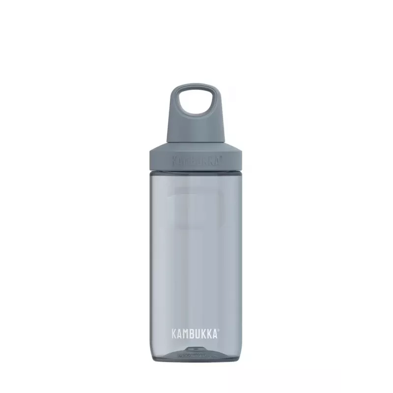 Izoliuotas vandens butelis Kambukka Reno 500 ml, Tritan (50% perdirbtas), pilkas, užsukamas dangtelis, galima plauti induaplovėje