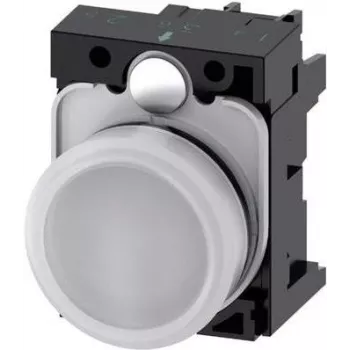 Siemens indikacinė lemputė, plokščia, balta, 24 V AC/24 V DC, SIRIUS ACT 3SU1102-6AA60-1AA0, 1 vnt.