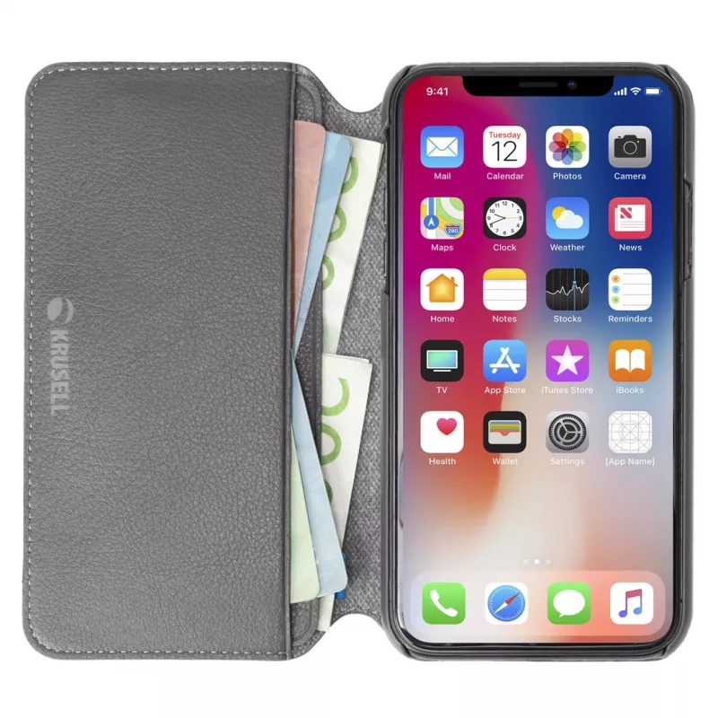 Dėklas-knygelė Krusell Pixbo 4 Card SlimWallet