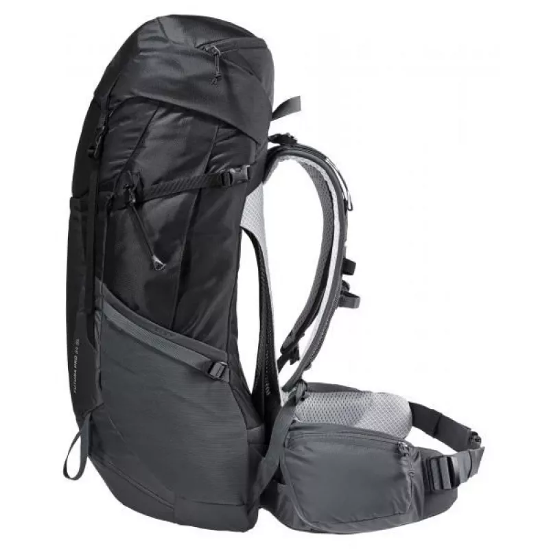 Kuprinė DEUTER Futura Pro 34 SL, moteriška žygių kuprinė, 34 l, 1,56 kg, ventiliacija, hidratacijos sistema 3 l, šalmo laikiklis, vidinis plieninis rėmas