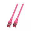EFB-Elektronik RJ45 komutacinis kabelis Cat.6 S/FTP LSZH purpurinis 0,25 m Gamintojas: EFB Elektronik (K5519.0,25)
