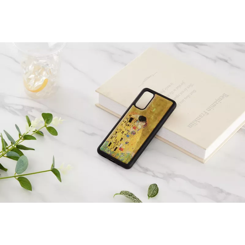 Apsauginis telefono dėklas iKins Samsung Galaxy S20, juodas, plonas TPU gaubtas