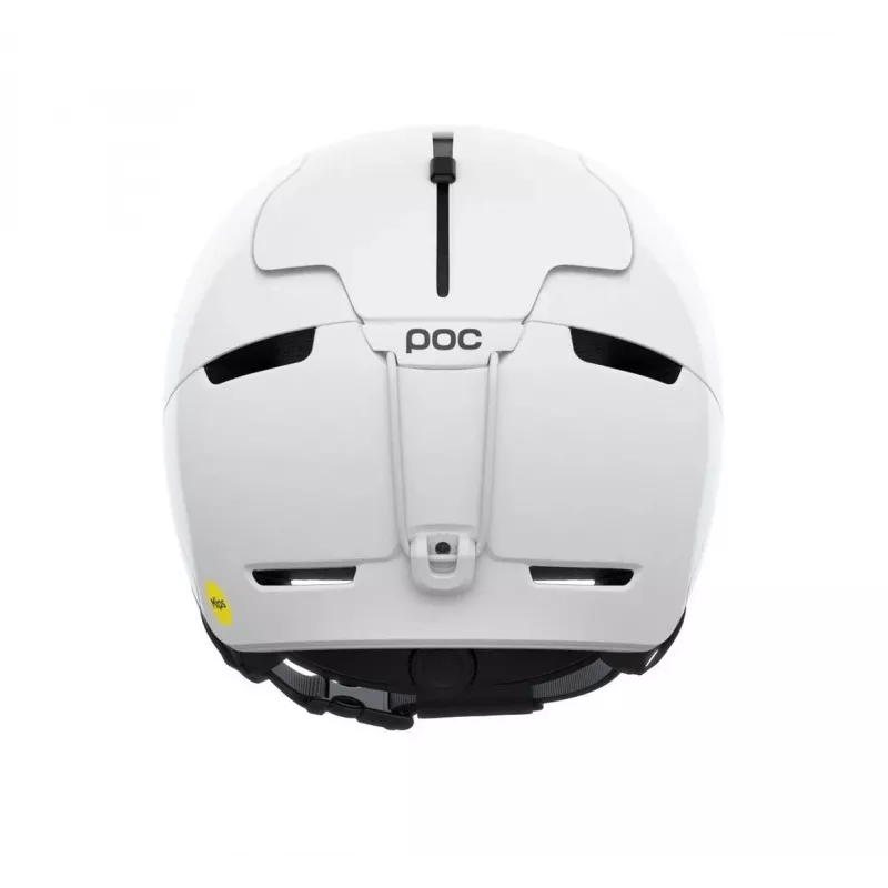 Atviras šalmas POC Obex MIPS — liejimo formoje suformuotas kietas kevalas, M/L (55–58 cm), ABS kevalas, EPS putos, matinis baltas, 500 g