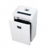 Smulkintuvas HSM Pure 420 – dalelių pjovimas P-4, 24 cm darbinis plotis, 15 lapų talpa, 35 l dėžė, balta