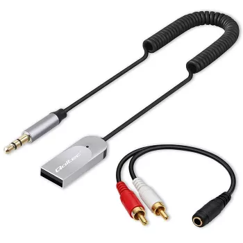 Belaidis garso imtuvo adapteris QOLTEC HiFi BT6.0 2xRC – Bluetooth garso imtuvas garsiakalbiams ir automobilio stereo sistemai