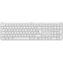 Logitech Signature plonas K950 - Klaviatūra - 100% - pilno dydžio - Belaidė - Bluetooth 5.1 LE - AZERTY - Prancūziška - Balta (920-012454)