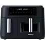 Dual Air Fryer HF 9500 DUO (juoda, 2.400 W, 2 krepšiai 6 l + 3,5 l)