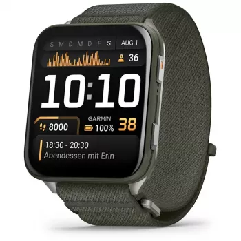 Garmin Venu X1 5,08 cm (2 colių) AMOLED skaitmeninis 448 x 486 pikselių jutiklinis ekranas pilkas su Wi-Fi GPS (palydovinis)