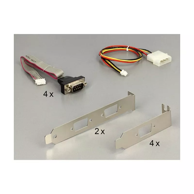 DeLOCK 95244 Mini PCIe nuoseklusis adapteris – 4 x RS-232