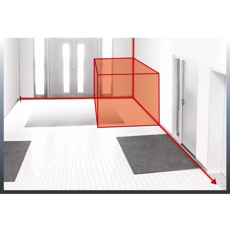 Lazerinis atstumo matuoklis TC-LD 50, juodas/raudonas, atstumai nuo 5 cm iki 50 metrų