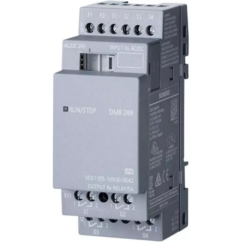 Siemens 6ED1055-1HB00-0BA2 skaitmeninis / analoginis įvesties / išvesties modulis Relės kanalas