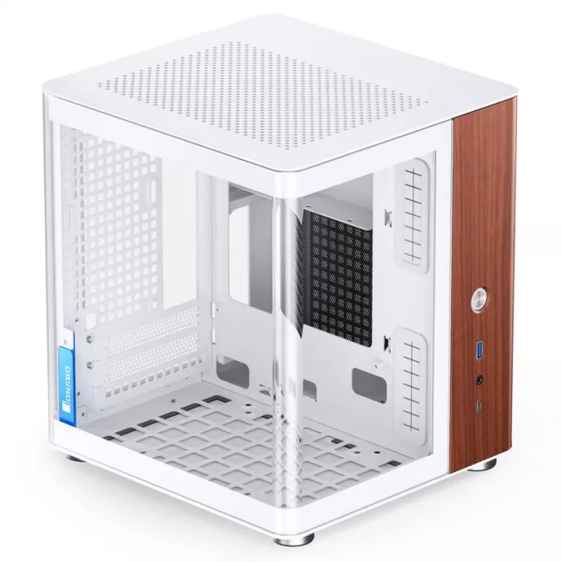 Jonsbo TK-0 kompiuterio korpusas, mini bokštas, Mini-ITX, stiklas,