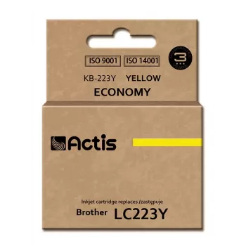Actis KB-223Y rašalas (Brother LC223Y pakaitalas; Standard; 10 ml; geltonas)