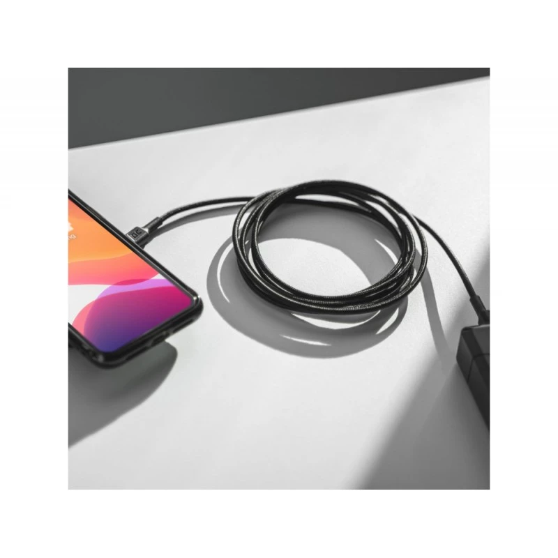 Green Cell KABGC30 USB kabelis USB 2.0 1.2 m USB C Juoda
