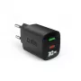 SBS PD Reiselader 30W USB-C/18W USB LCD GaN juoda (TETRGANLCD1USB1C30K)