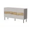 Komoda Cama Meble INSERTO 3D 143,5×40×80 cm — kašmyro apdaila su LED