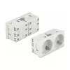 Sieninis elektros lizdas DELOCK 81325 CEE 7/3, 250 V, 16 A, baltas, ABS, 45×90×40 mm (5 vnt.)