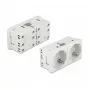 Sieninis elektros lizdas DELOCK 81325 CEE 7/3, 250 V, 16 A, baltas, ABS, 45×90×40 mm (5 vnt.)