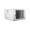 Lanberg sieninis montavimo stovo korpusas 19'' 6U 600x600mm pilkas (stiklinės durys)