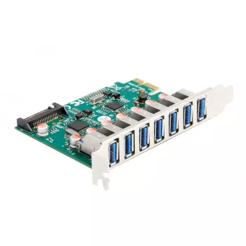 DeLOCK PCI Express x1 kortelė su 7 išorinėmis USB 5 Gbps Type-A jungtimis