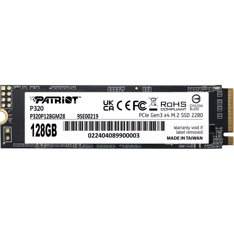 SSD diskas Patriot P320 128GB M.2 2280 PCIe 3.0 x4 NVMe