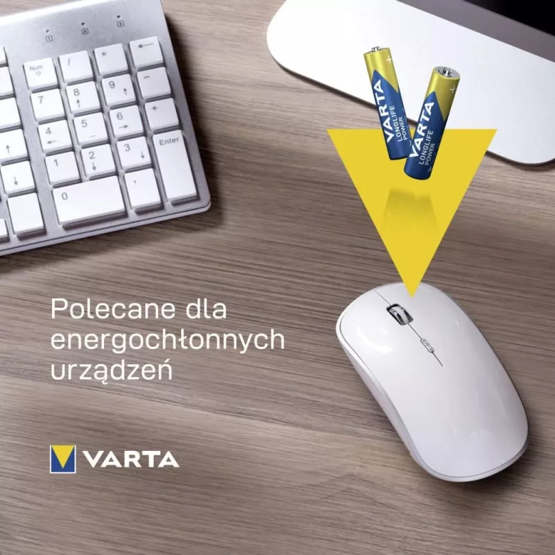 Šarminių baterijų rinkinys Varta AAA (R3) Longlife Power — 24 vnt.