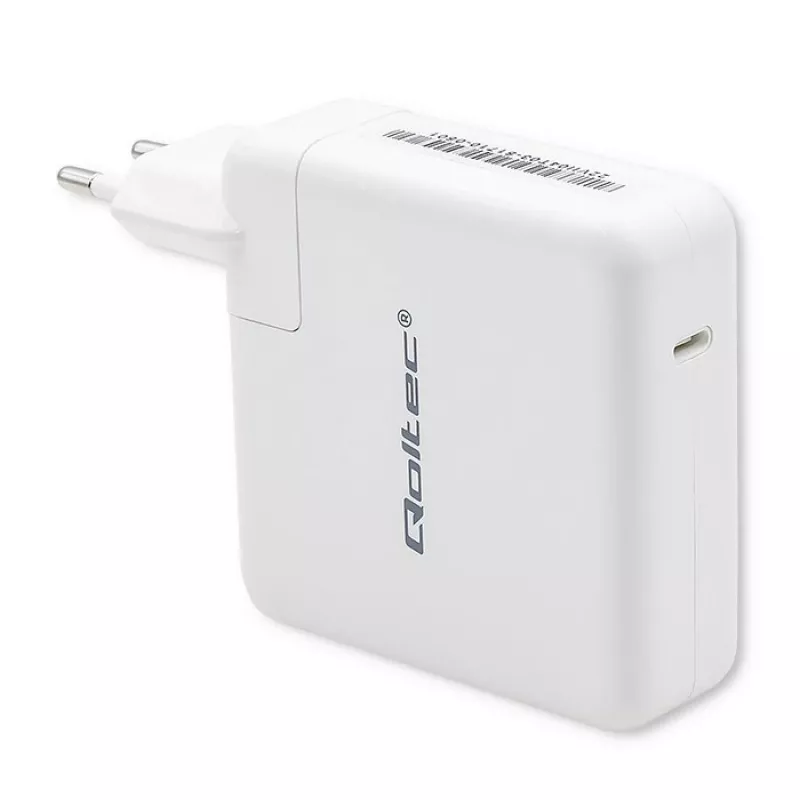 Maitinimo įkroviklis QOLTEC 51709, 96W USB-C PD, išėjimo diapazonas 5V–20V