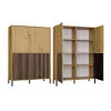 KAMARO 4DK plonas/GŁ ąžuolas ARTISAN DISPLAY CABINET