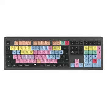 Logickeyboard ASTRA 2 USB QWERTY klaviatūra juoda pilno dydžio 104 klavišai