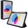 Folio dėklas jt berlin skirtas Apple iPad 10.9 (2022) — juodas permatomas