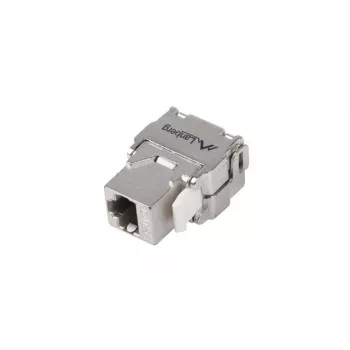 „Keystone“ modulis RJ45 - LSA FTP cat.5e 180 laipsnių į montavimo dėžutę