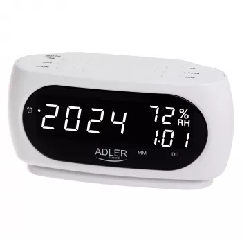 Adler AD 1186W žadintuvas Skaitmeninis žadintuvas Juoda, Balta