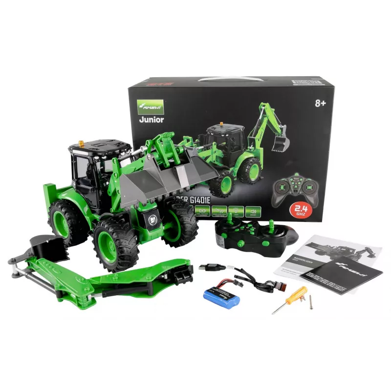 Ekskavatorius RC Amewi G1401E 1:14 mastelio elektrinis variklis Li-Ion 1200 mAh, nuo 8 metų