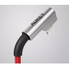 USB į Lightning kabelis Aukey CB-AL01 raudonas — nailono pynimo, „Lightning“ jungtis, skirta „Apple“ įrenginiams