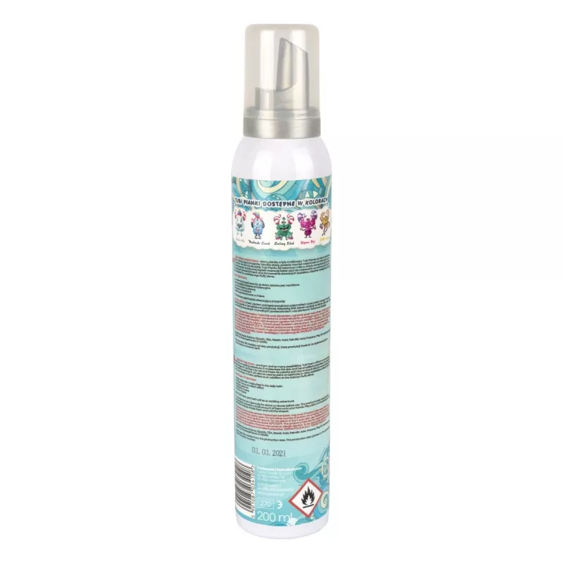 TUBAN Tubi Foam Blue Zenek 200 ml — kūdikių prausimosi putos, švelni kūdikių higiena