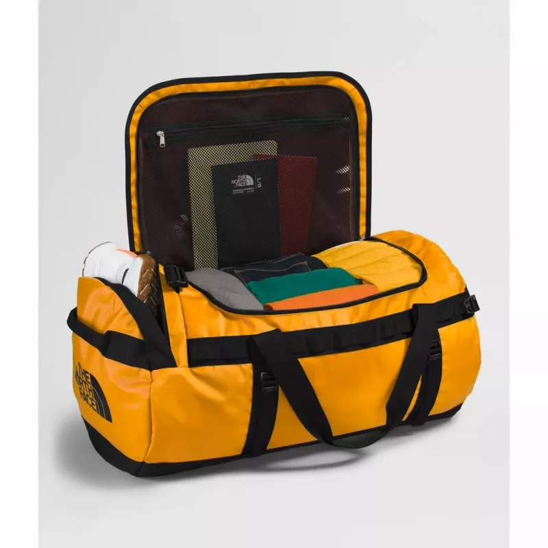 The North Face Base Camp Duffel L kelioninis krepšys 95 l poliesterio juoda, geltona