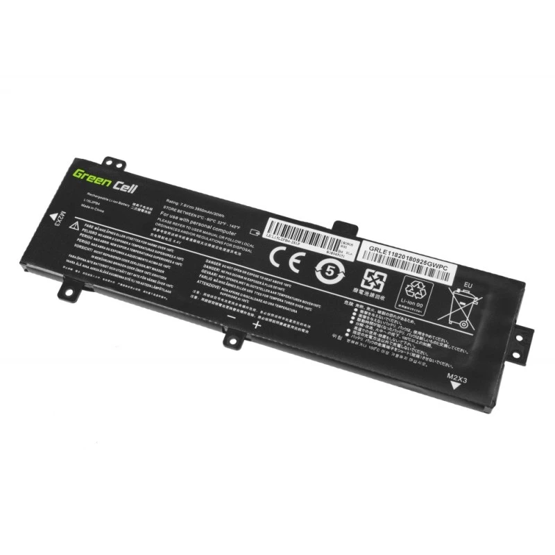 Baterija Green Cell LE118, skirta Lenovo Ideapad 310-15 (7,6 V, 3500 mAh, 4 celės, LiPo, juoda)