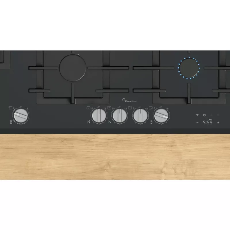 Bosch Serie 8 PRS9A6H40 kaitlentė juoda įmontuojama 90 cm dujinė 5 zonos