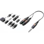 SpeaKa Professional SP-7870280 kabelio sąsajos / lyties adapteris 6,3 mm / 6,3 mm / 3,5 mm / 3,5 mm / 3,5 mm / 3,5 mm / 3,5 mm / RCA / RCA / RCA 2x 6,3 mm / 3,5 mm / 2x 3,5 mm / 3,5 mm / 6,3 mm / 3,5 mm / RCA / RCA / RCA / RCA B