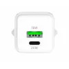 USB C/A tinklo įkroviklis YENKEE YAC G38 20W 3A Power Delivery (USB‑C ir USB‑A)