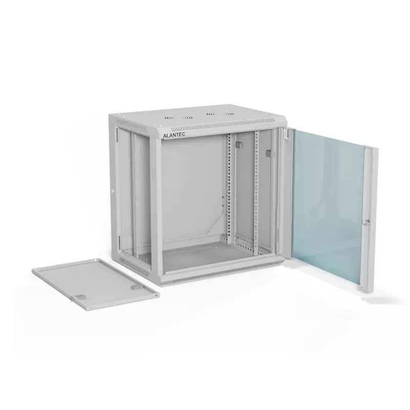 ALANTEC 19 12U 600x450 sieninė spintelė, pilkas