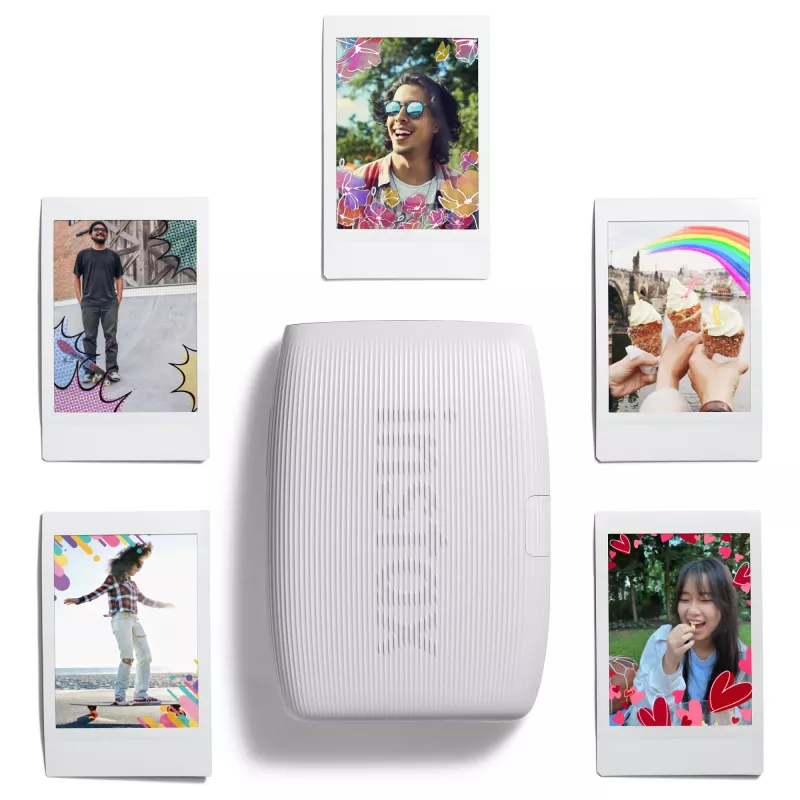 Nuotraukų spausdintuvas Fujifilm Instax Mini Link 3 Baltas Bluetooth nešiojamasis momentinis spausdintuvas išmaniesiems nuotraukoms