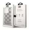 Karl Lagerfeld KLHCP14XLMNMS iPhone 14 Pro Max 6.7 kietas dėklas sidabrinis / sidabrinis Liquid Glitter Monogram