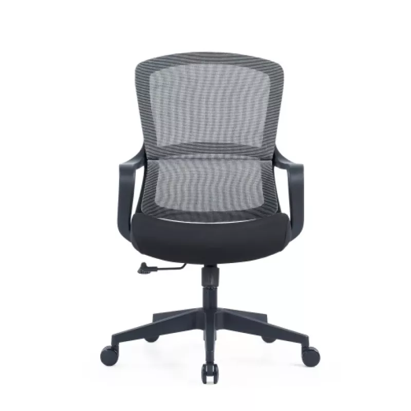 Up Up Darwin ergonominė biuro kėdė juoda, juodas audinys + pilkas tinklelis