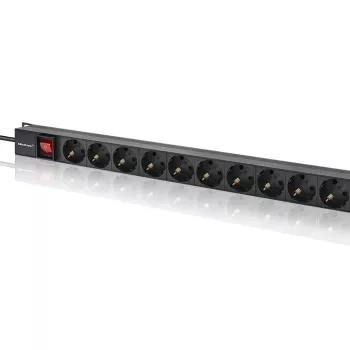 „Qoltec“ aliuminis PDU stovui | 16 A | 16 x „Schuko“ | vertikalus | 1,8 m